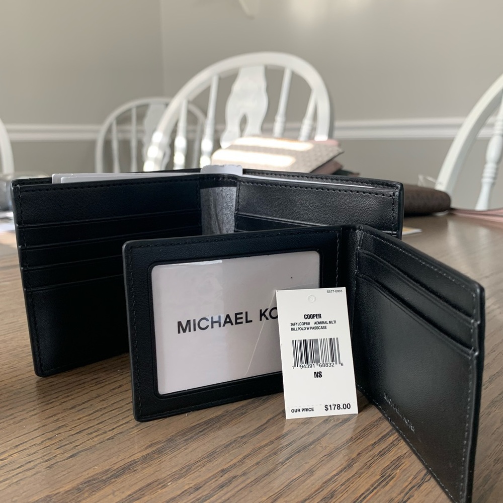 Michael Kors NEW 2-in-1 men’s leather wallet - Picture 12 of 12